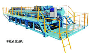 Vehicle-Mounted mobile filter presses for multi-site projects