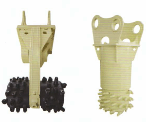 VERTICAL/HORIZONTAL EXCAVATOR MILLING HEAD /ATTACHMENTS