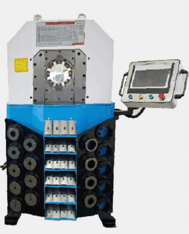 Hose Locking Machine CBK 220，Qingdao Britop, quality machinery manufacturer
